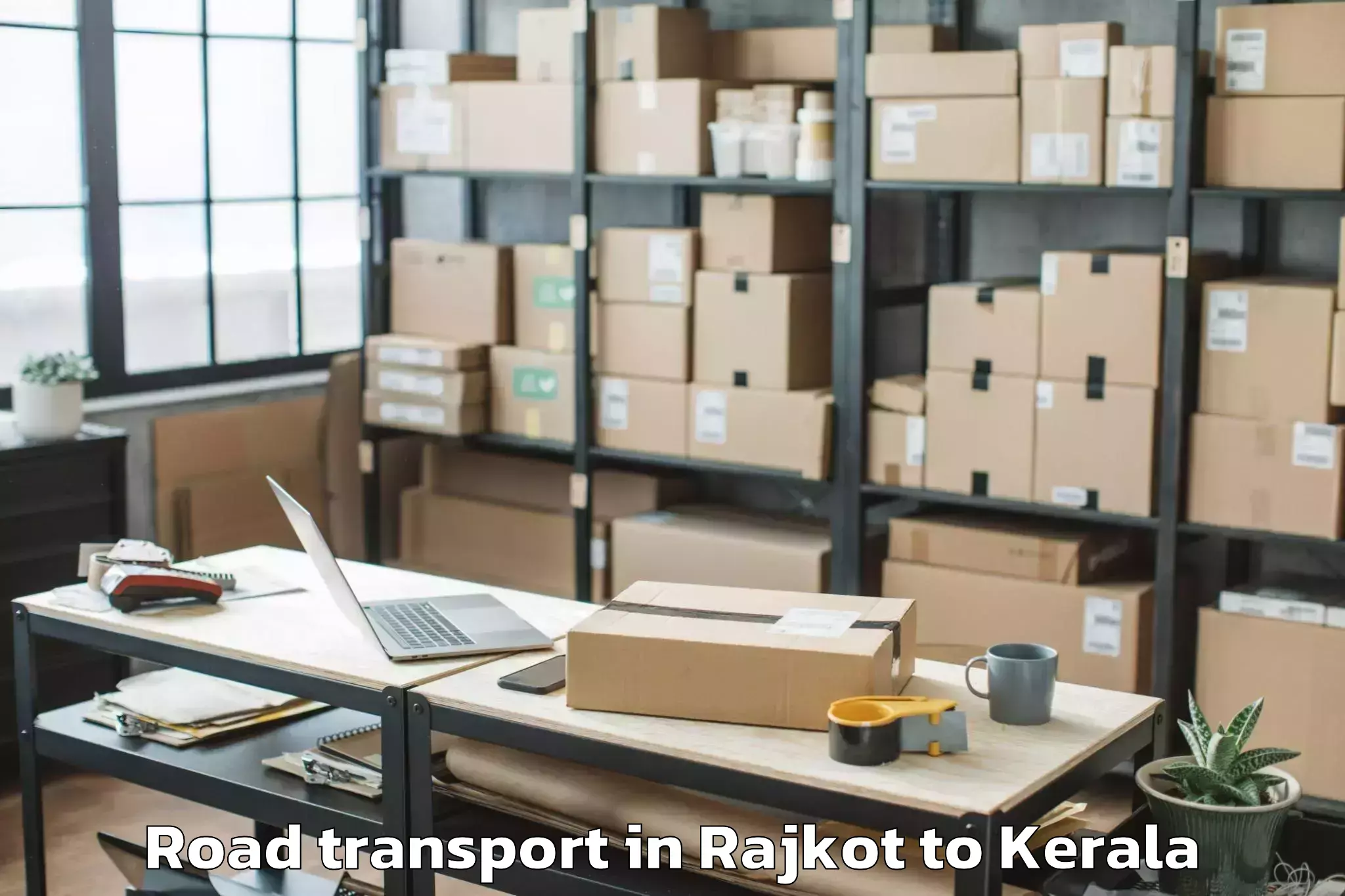 Easy Rajkot to Calicut University Malappuram Road Transport Booking